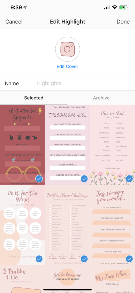 instagram highlight names for quotes