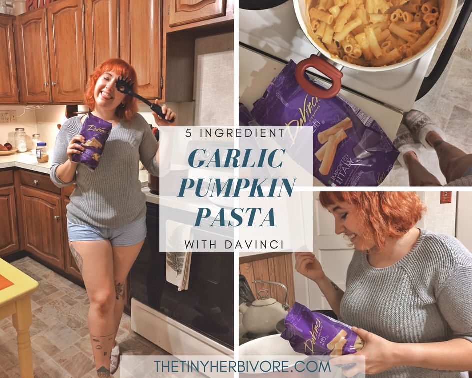 garlic pumpkin pasta