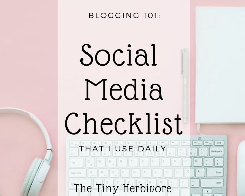 social media checklist