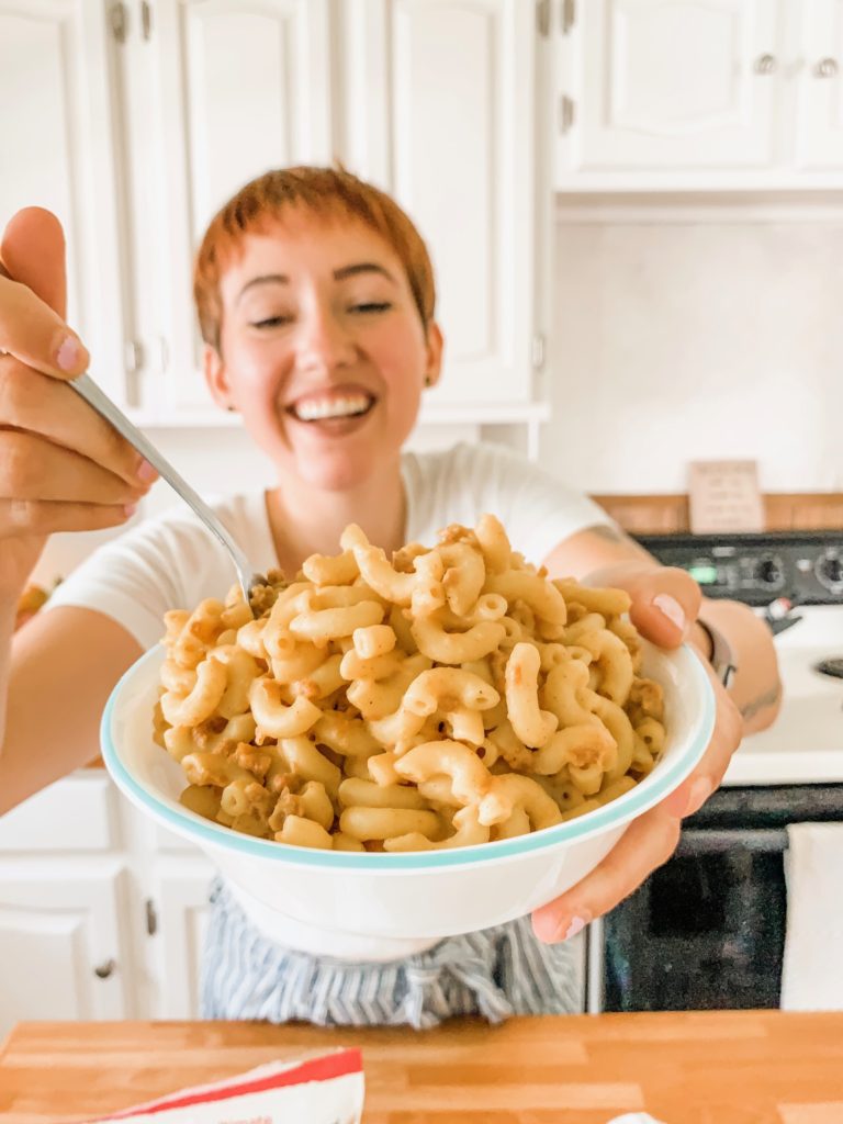 The Easiest Vegan Hamburger Helper