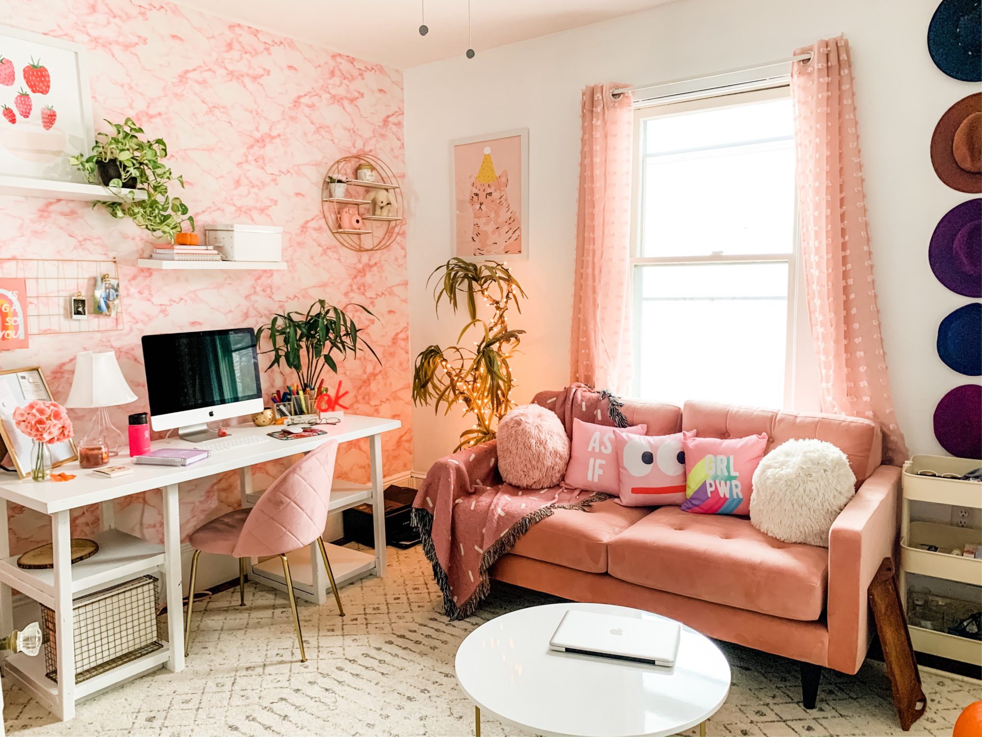 Pink And Gold Home Office Tour Stephanie Hope   IMG 0672 2000x1500 