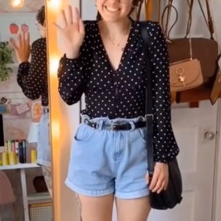 High-waisted Shorts Outfit Ideas